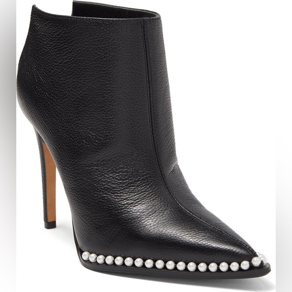 Karl Lagerfeld , Cyron Faux Pearl Trimmed Ankle Bootie! NEW in Box. Never Worn - Picture 4 of 4